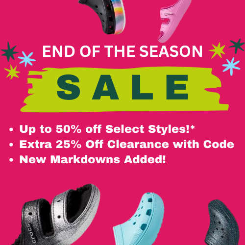 Crocs End of Season Sale: Up to 50% Off Select Styles + Extra 25% Off Clearance After Code + New Markdowns Added! Ends 1/9