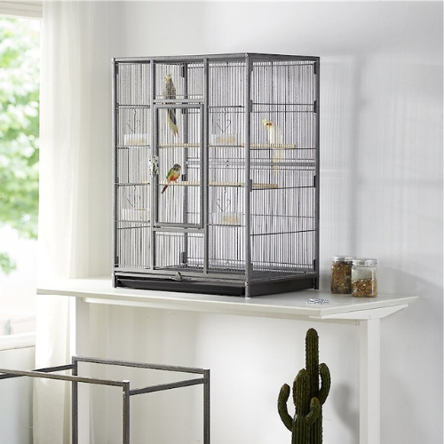 Keep your feathered friend in a spacious, safe home with this Yaheetech 54-in Rolling Metal Large Bird Cage with Detachable Stand for just $104.98 Shipped Free (Reg. $133.99)