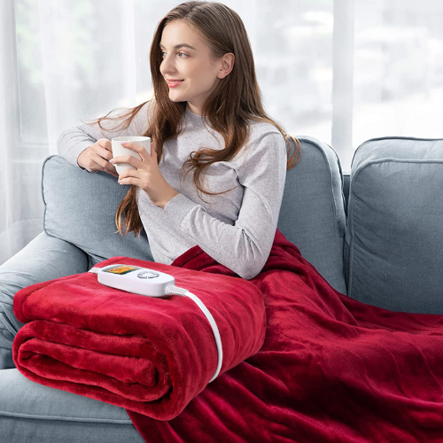 Heated Electric Blanket $29.99 After Code (Reg. $54.99) + Free Shipping – with 10 Heating Levels 3 Auto-Off Timer!