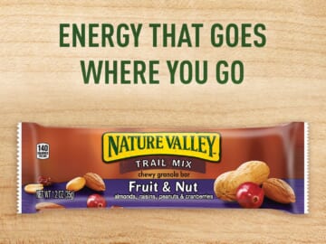 72 Count Nature Valley Chewy Fruit and Nut Granola Bars, Trail Mix $28.70 After Coupon (Reg. $44) + Free Shipping  – $0.40/bar!