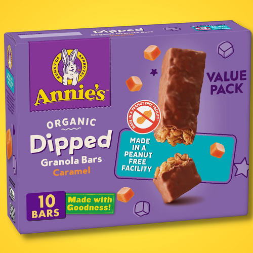 10-Count Annie’s Organic Dipped Granola Bars, Caramel, Peanut Free as low as $5.52 After Coupon (Reg. $11.04) – 55¢/bar!