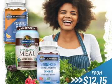 Today Only! Garden of Life Probiotics, Proteins, and more from $12.15 (Reg. $19.99) – FAB Ratings!