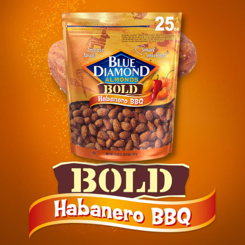 Blue Diamond Almonds Habanero BBQ Flavored Snack Nuts, 25 Oz Resealable Bag as low as $7.46 Shipped Free (Reg. $12.99)