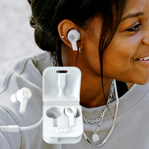 JLab JBuds Air Executive True Wireless In-Ear Headphones, White $24.50 (Reg. $70)