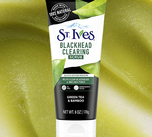 TWO 6-oz Tubes St. Ives Blackhead Clearing Face Scrub, Green Tea & Bamboo as low as $2.54 EACH (Reg. $5.09) + Free Shipping + Buy 2, save 50% on 1