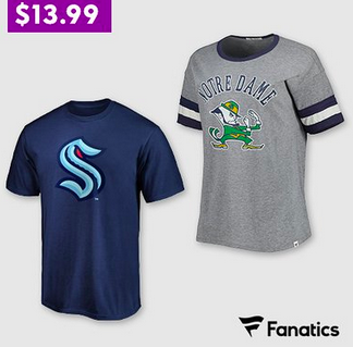 Adult Team Tees only $13.99 + Exclusive Extra 10% off!