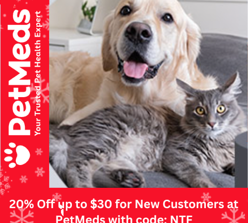 PetMeds: Save 20% Off up to $30 Purchase for New Customers with Code