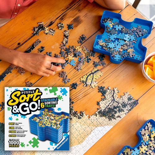 6-Pack Ravensburger Sort and Go Stackable Puzzle Trays $7 (Reg. $21.99) – $1.17/Tray + Organize Up to 1000 Pieces Puzzles!