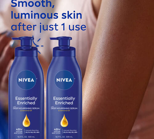 2-Count NIVEA Essentially Enriched Body Lotion as low as $6.49 After Coupon (Reg. $16) – $3.25/16.9-Oz Pump Bottle + Free Shipping!