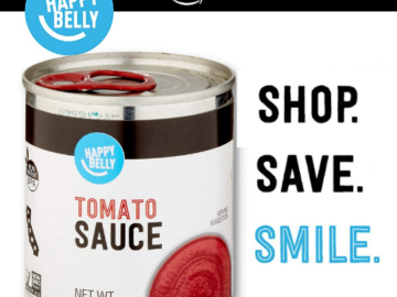 Happy Belly Tomato Sauce, 8 Ounce as low as $0.50 Shipped Free (Reg. $2) – Amazon Brand!