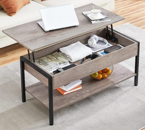 Store things away without anyone noticing with 41-inch Coffee Table with Hidden Storage Compartment for just $62.63 After Coupon (Reg. $77.79)