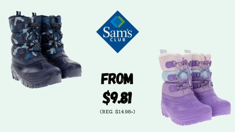 Member’s Mark Kids’ Snow Boots From $9.81 (reg. $15+)