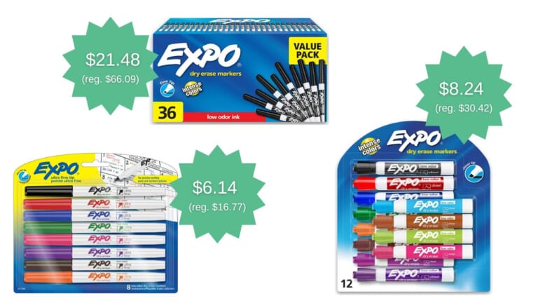 EXPO Dry Erase Markers On Sale At Amazon