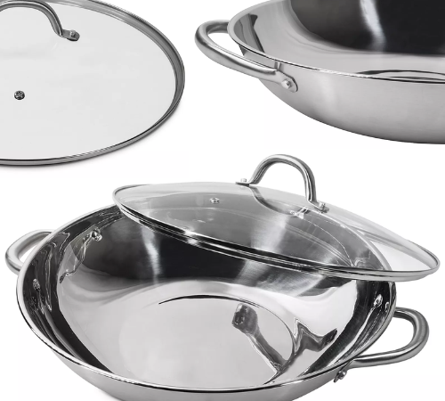 6.5-Quart Sedona Stainless Steel Pan with Glass Lid $14.93 (Reg. $99.99)