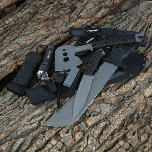 Ozark Trail 12-Piece Camping Hatchet and Knife Tool Set $17.88 (Reg. $29.88) – Black or Camo