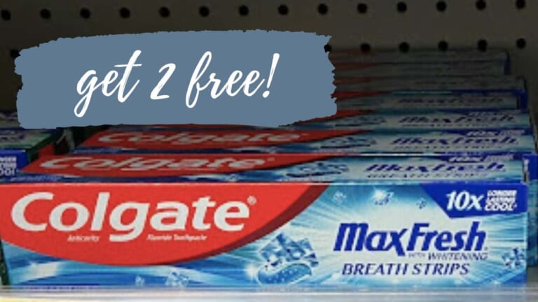 2 Tubes of Colgate MaxFresh Toothpaste FREE at Walgreens!