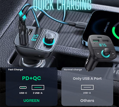 TWO Ugreen Car Bluetooth Adapters $17.59 EACH After Coupon (Reg. $22) + Free Shipping + Buy 2, Save 5%