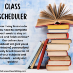 Free Online Class Scheduler for Homeschooling Families