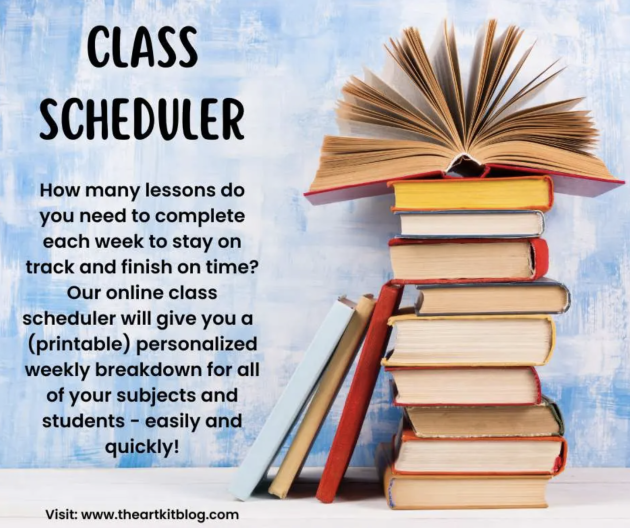 Free Online Class Scheduler for Homeschooling Families