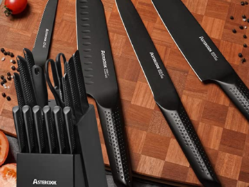 15-Piece Chef Knife Set with Wood Block $67.98 Shipped Free (Reg. $200) – 3.2K+ FAB Ratings!