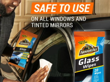 20-Count Armor All Streak-Free Automotive Glass Cleaning Wipes $2.74 – 14¢/Wipe