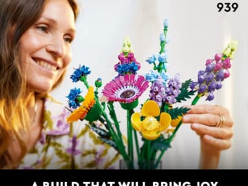 LEGO Icons 939-Piece Wildflower Bouquet Building Set for Adults $59.99 Shipped Free