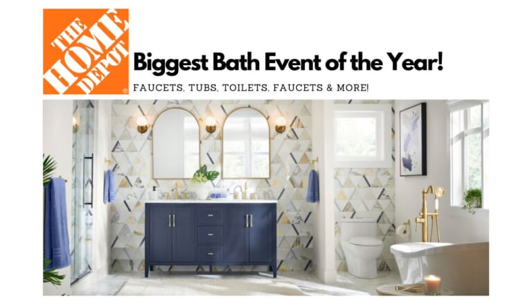 Home Depot Kitchen & Bathroom Up To 50% Off