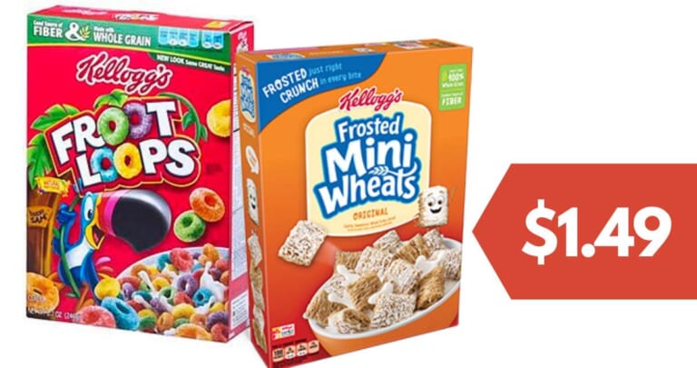 $1.49 Kellogg’s Cereal | Kroger Mega Deal