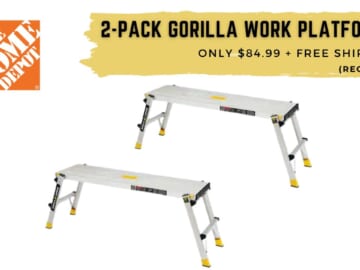 Gorilla 2-Pack Work Platforms $85 (reg. $169)!