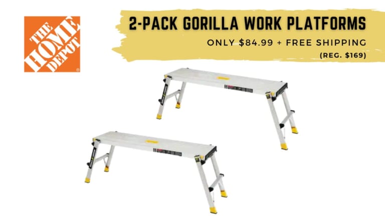 Gorilla 2-Pack Work Platforms $85 (reg. $169)!