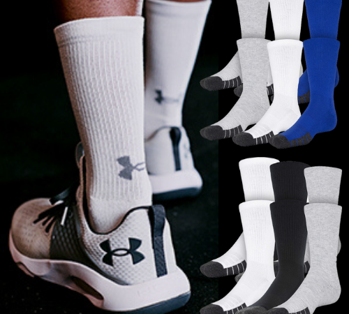 Under Armour 6-Pack Performance Tech Crew Socks $15.12 (Reg. $24) – 7K+ FAB Ratings! – $2.52/Pack