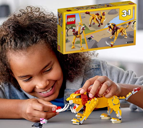 LEGO 224-Piece Creator 3-in-1 Wild Lion Building Kit $10.49 (Reg. $15)