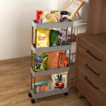 4-Tier Rolling Trolley Slim Storage Organizer Cart $17.99 After Code (Reg. $29.99) + Free Shipping