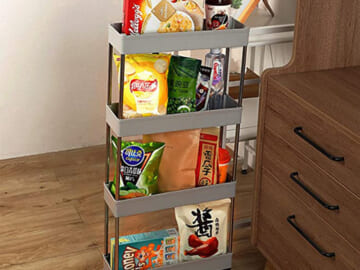 4-Tier Rolling Trolley Slim Storage Organizer Cart $17.99 After Code (Reg. $29.99) + Free Shipping