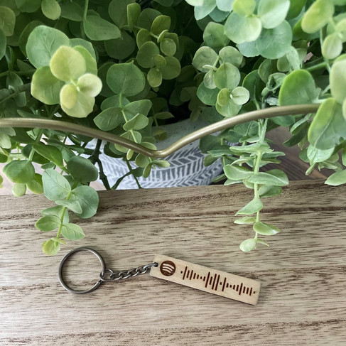 Personalized Valentine’s Day Spotify Code Keychain only $9.99 shipped!