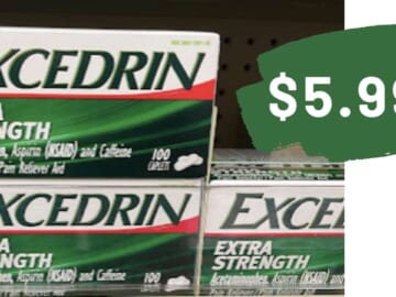 $5.99 Excedrin Pain Relief at Walgreens