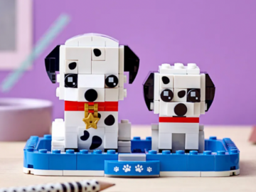 LEGO Exclusives BrickHeadz: 252-Piece Dalmatian Building Set $10.49 (Reg. $15) + More Dog & Puppy Set