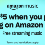 Get $5 when you Stream Amazon Music!