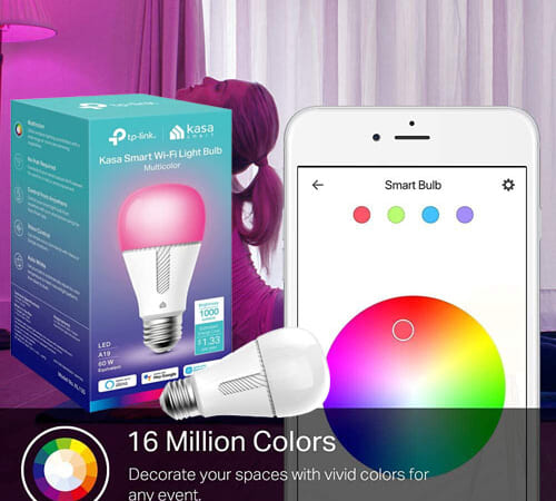 Kasa Smart 1000-Lumens Dimmable Color Changing Light Bulb $12.49 (Reg. $23) – Works with Alexa and Google Home