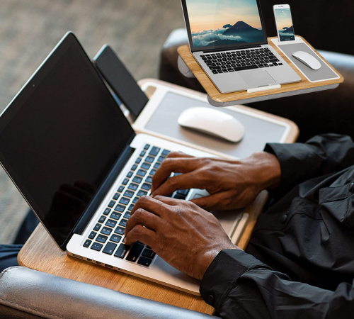 Portable Lap Desk with Mouse Pad and Phone Holder $30 Shipped Free (Reg. $40) – 43K+ FAB Ratings! – Fits up to 15.6 Inch Laptops