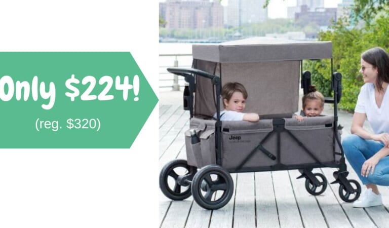 Jeep Stroller Wagon & Carseat Adapter $224 (Reg. $320)