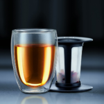 Bodum 12 Oz Tea Strainer with Pavina Double Wall Glass Set $9.97 (Reg. $22)