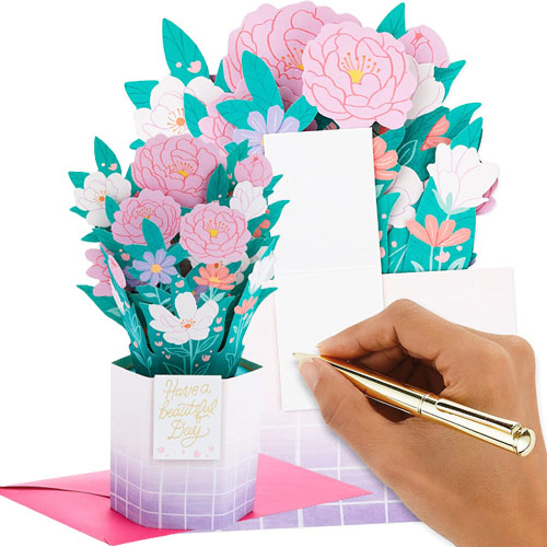 Hallmark Paper Wonder All Occasion Pop Up Card (Pastel Bouquet) $4.74 (Reg. $8)