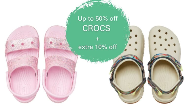 Crocs Up to 50% Off + Extra 10% Off