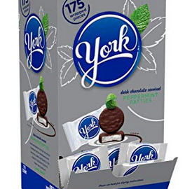 York Peppermint Patties Dark Chocolate Covered Mint Candy, 175 Pieces