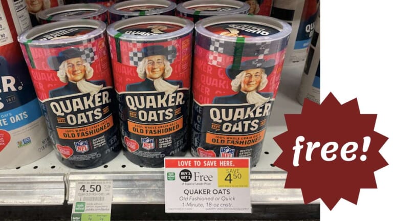 Get Quaker Oats for FREE at Publix!