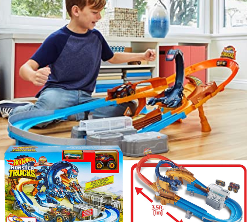 Hot Wheels Monster Trucks Scorpion Raceway Boosted Set $31.93 Shipped Free (Reg. $53.99) – with Monster Truck and Hot Wheels car and Giant Scorpion Nemesis