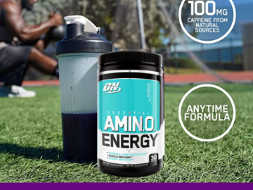 30 Servings Optimum Nutrition Amino Energy Powder as low as $15.59 After Coupon (Reg. $24) + Free Shipping – 52¢/Serving