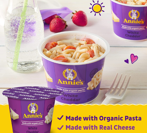 12-Pack Annie’s Microwave Mac & Cheese with Organic Pasta $15.96 (Reg. $22.56) – $1.33/ 2.01 Oz Cup – White Cheddar or Aged Cheddar