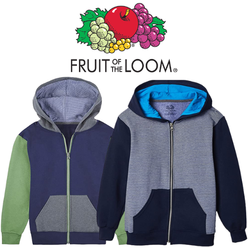 Fruit of the Loom Boys’ Fleece Full Zip Sweatshirt Hoodie $9.41 (Reg. $11) – LOWEST PRICE – Various Colors!